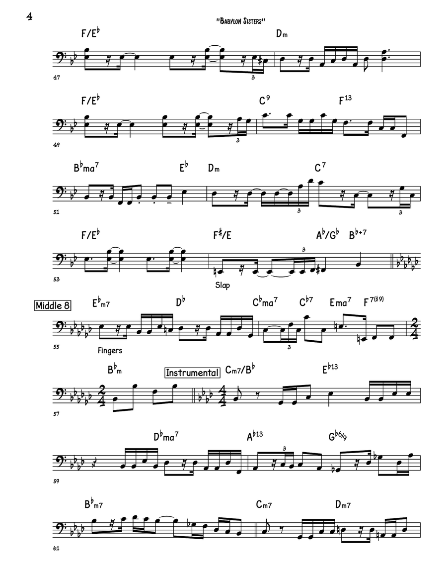 Babylon Sisters Acoustic Guitar scores gallery preview page 4
