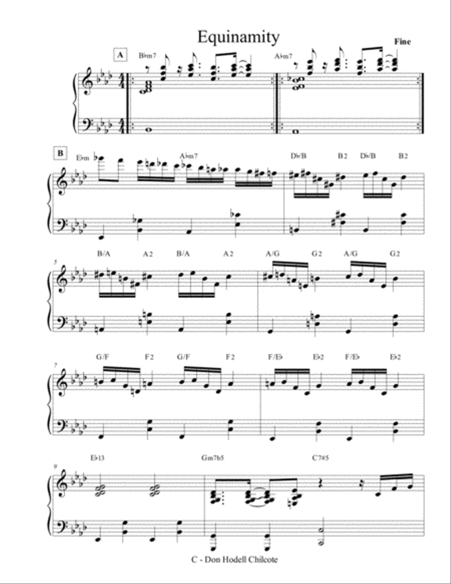 Equanimity Equanimity Jazz Ensemble scores gallery preview page 2