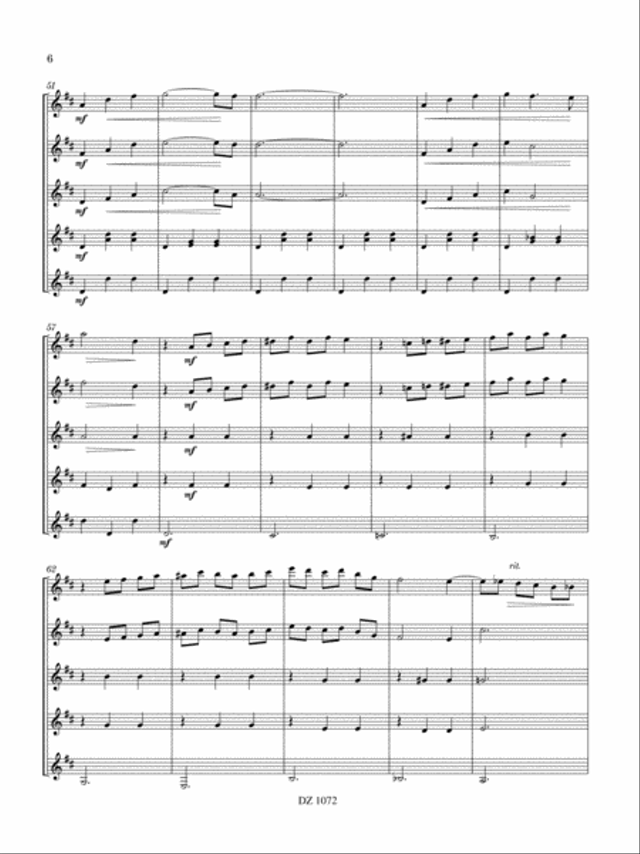 Instant Nutcracker Suite Guitar Ensemble scores gallery preview page 6