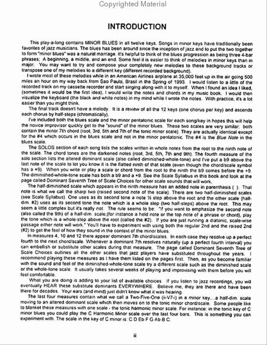 Volume 57 - Minor Blues In All Keys Voice scores gallery preview page 3