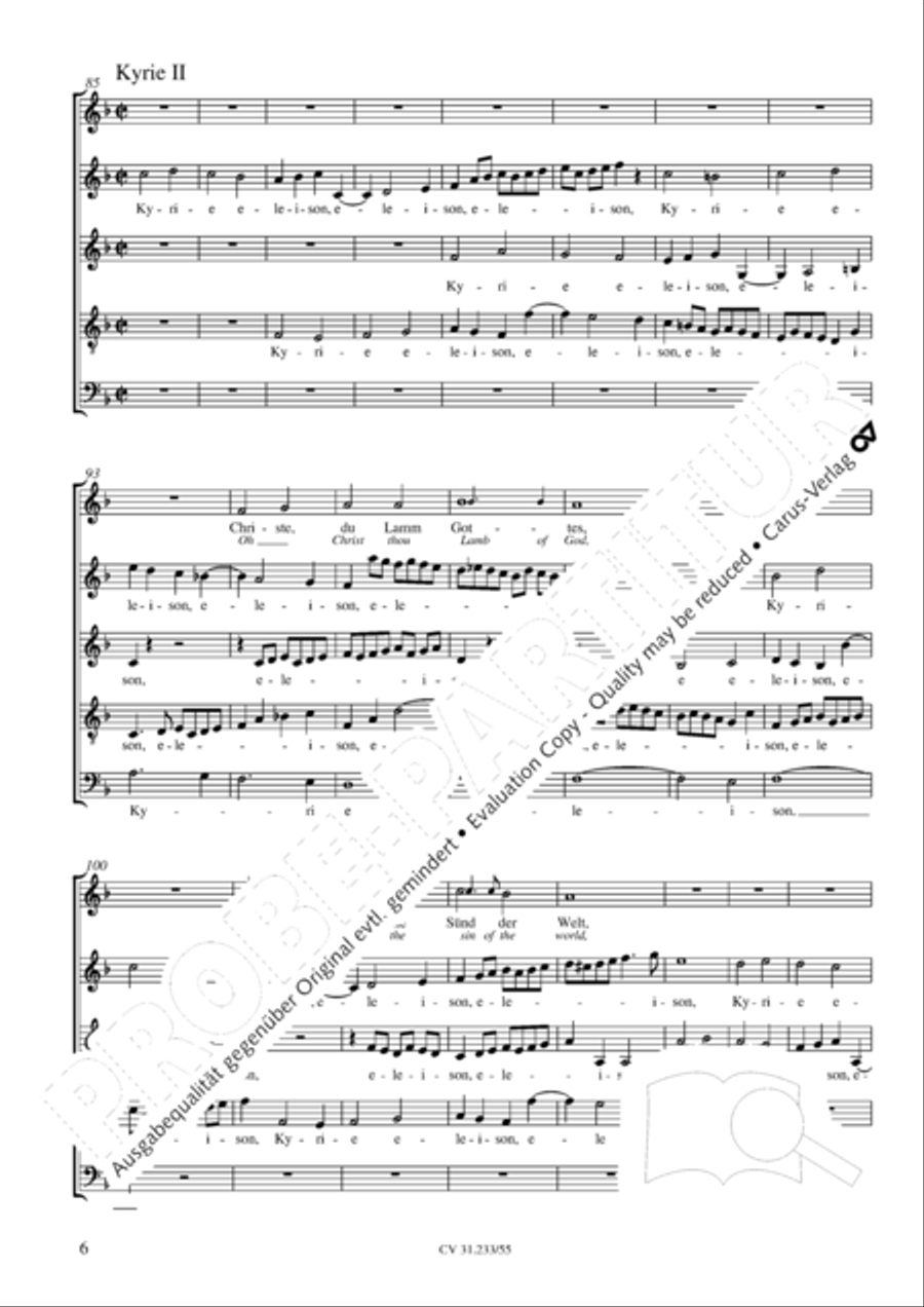 Kyrie (2 Fassungen) Choir scores gallery preview page 7
