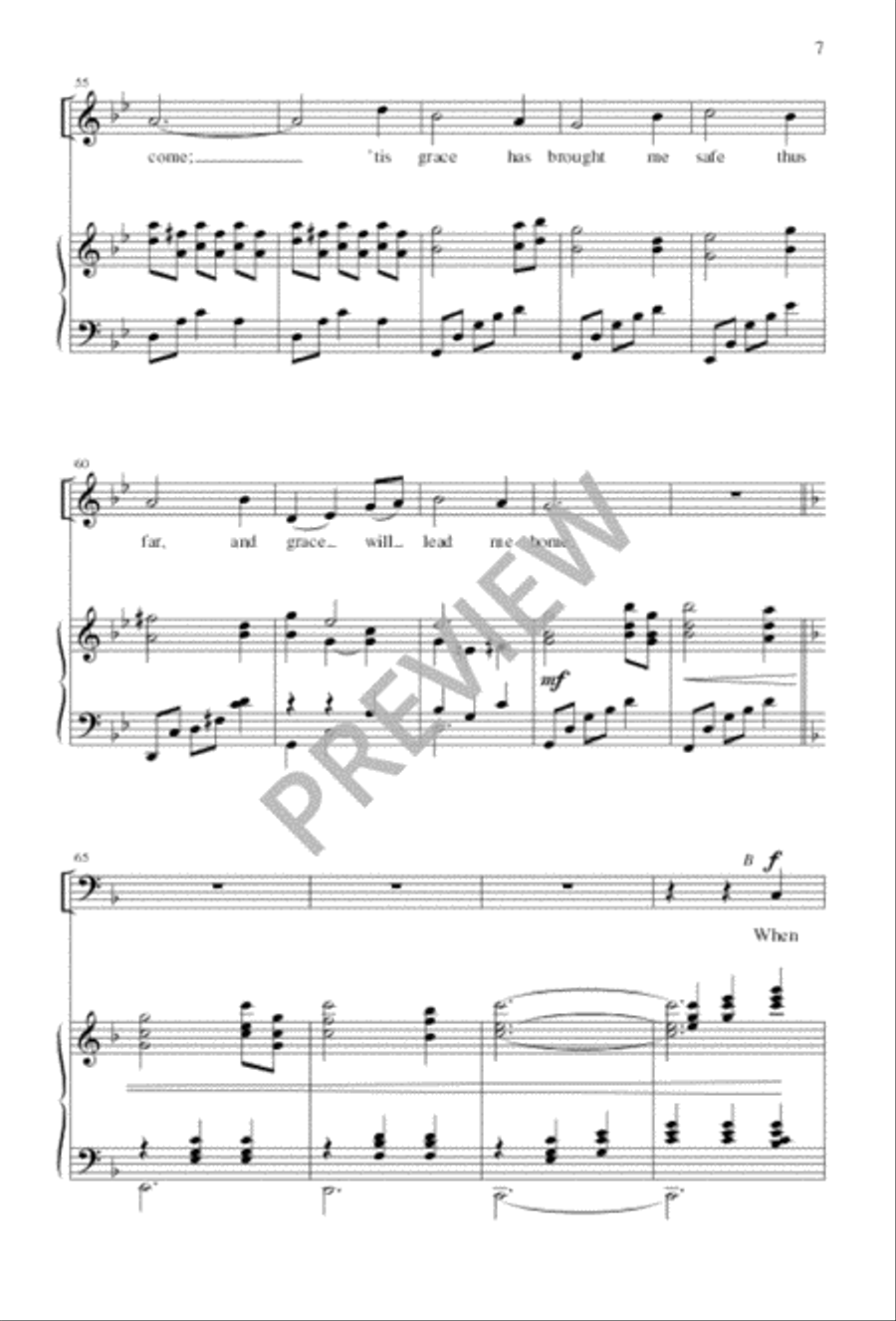 Amazing Grace Amazing Grace Divisi scores gallery preview page 7