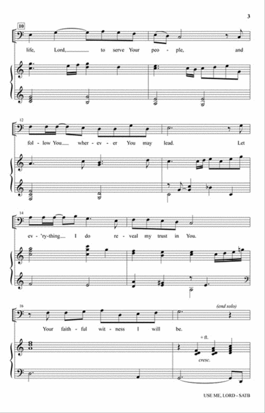 Use Me, Lord 4-Part scores gallery preview page 3