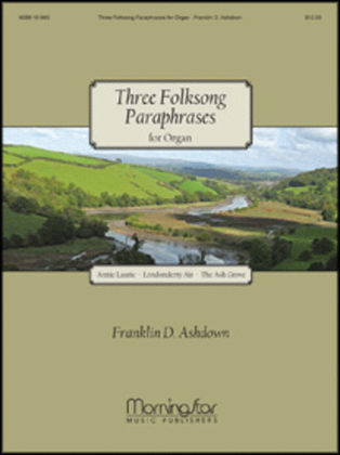 Book cover for Three Folksong Paraphrases for Organ