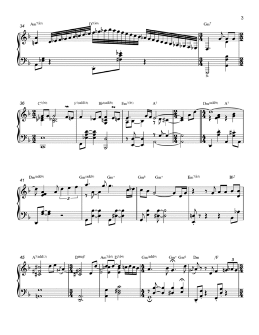 Besame Mucho Piano Solo scores gallery preview page 3