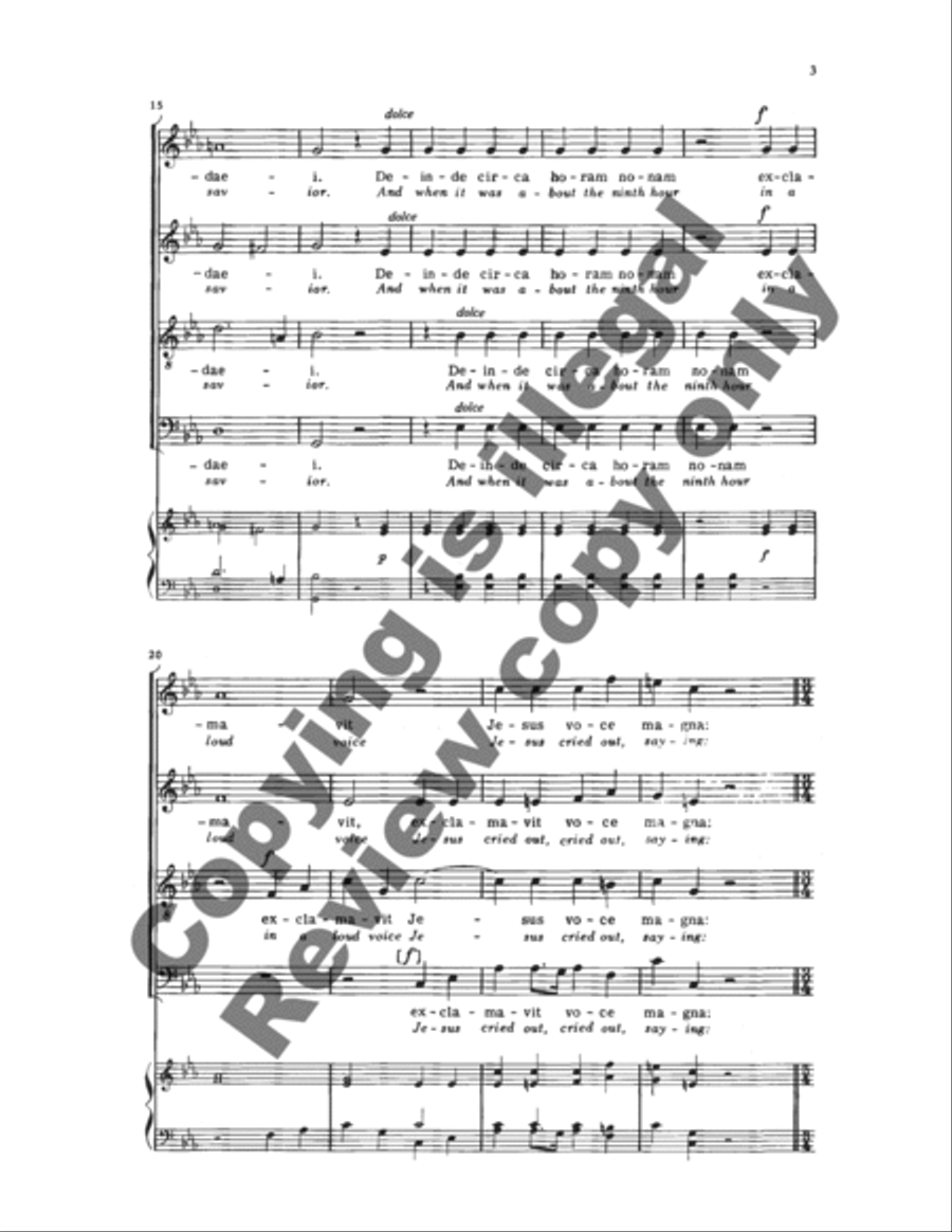 Tenebrae factae sunt (Darkness Fell) 4-Part scores gallery preview page 4