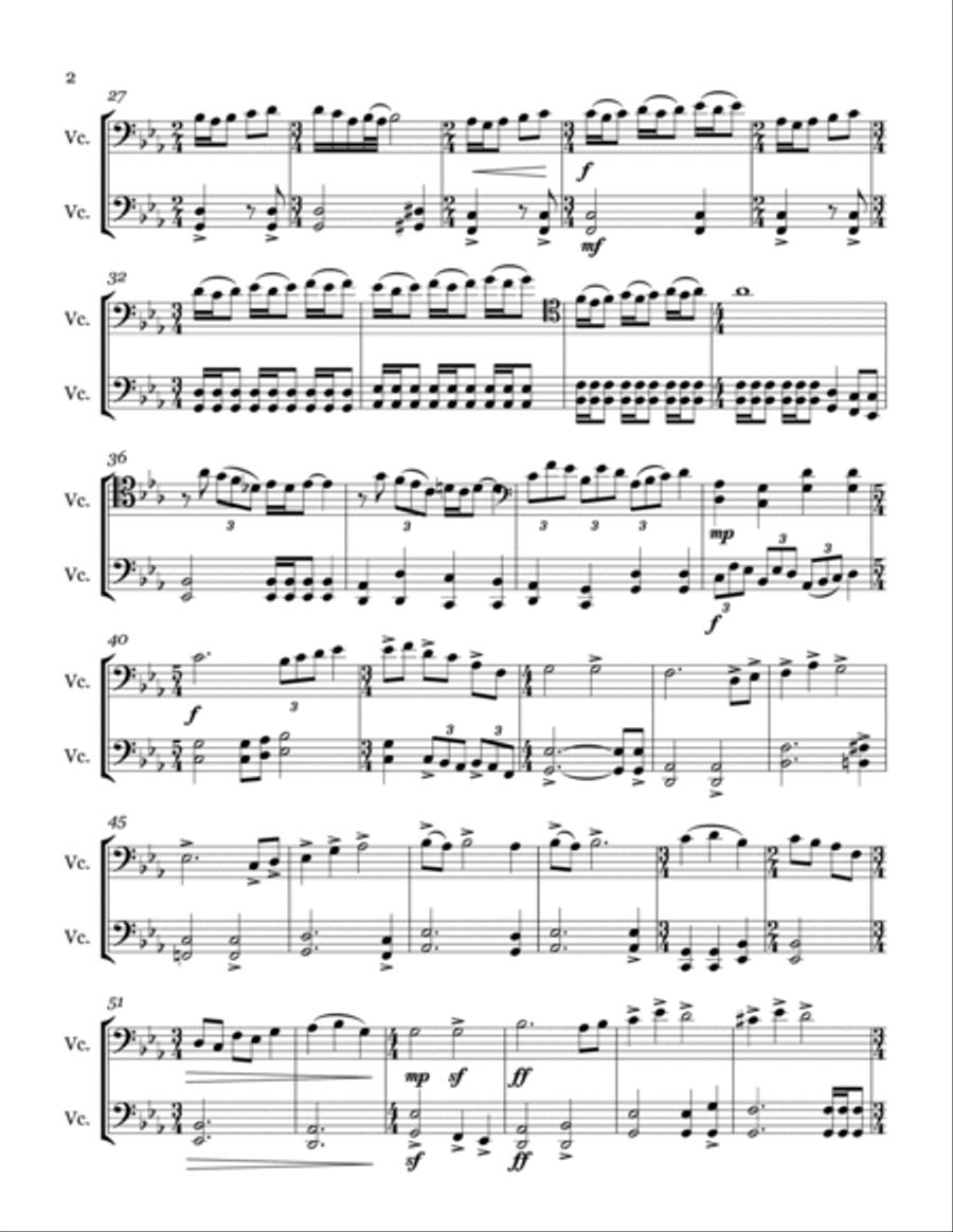 Cello Duet String Duet scores gallery preview page 2