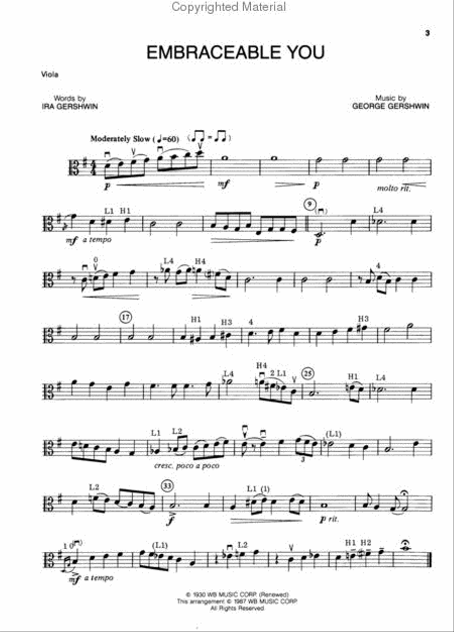 The Best of George Gershwin - String Quartets String Quartet scores gallery preview page 5