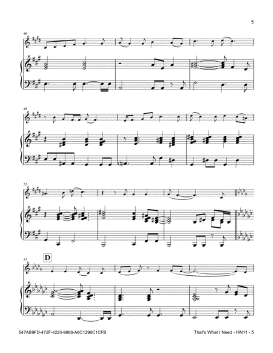 That's What I Need Horn scores gallery preview page 5