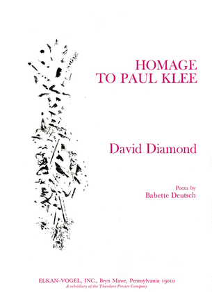 Book cover for Homage To Paul Klee