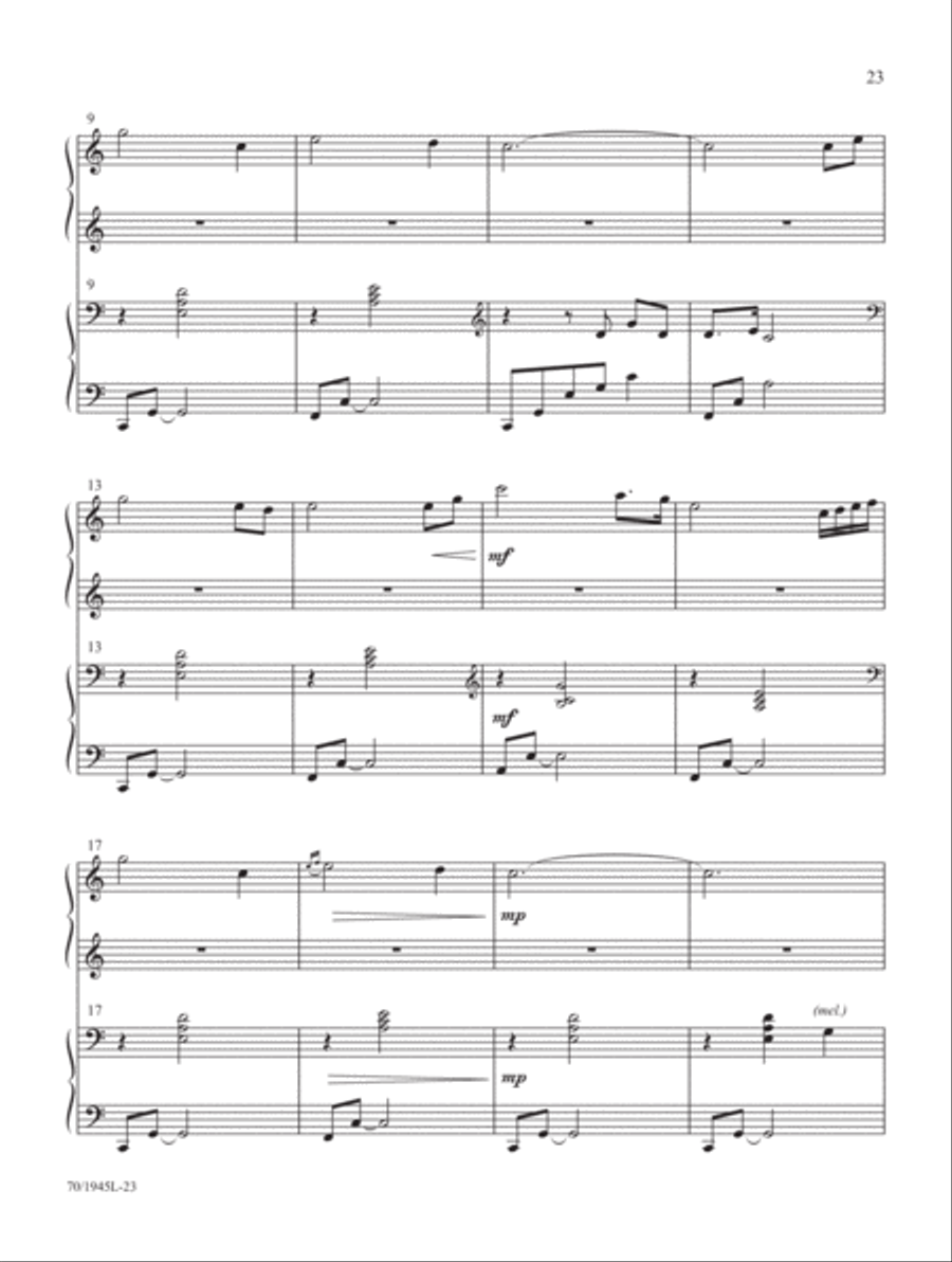 Come, Christians, Join to Play! Piano Duet scores gallery preview page 13