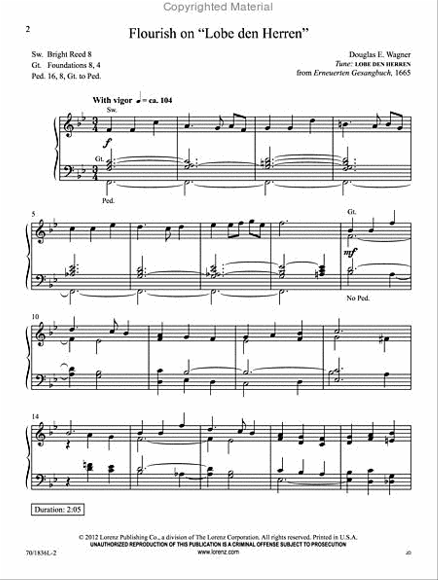 Easy Organ Library, Vol. 54 Organ Solo scores gallery preview page 2