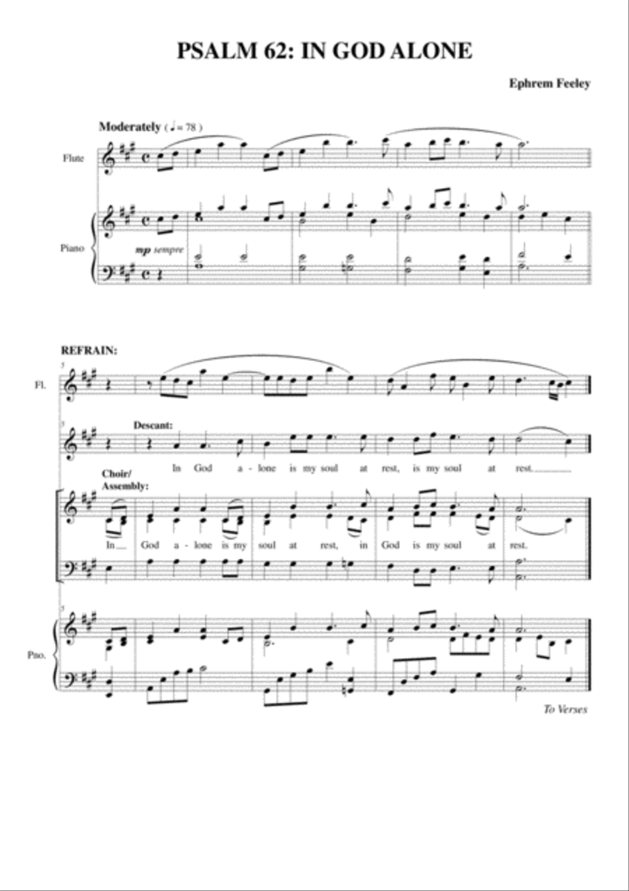 Psalm 62: In God Alone Psalm 62: In God Alone 3-Part scores gallery preview page 2