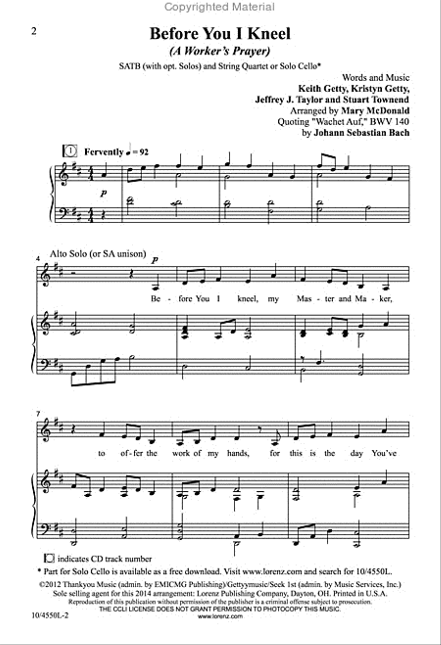 Before You I Kneel Before You I Kneel 4-Part scores gallery preview page 2
