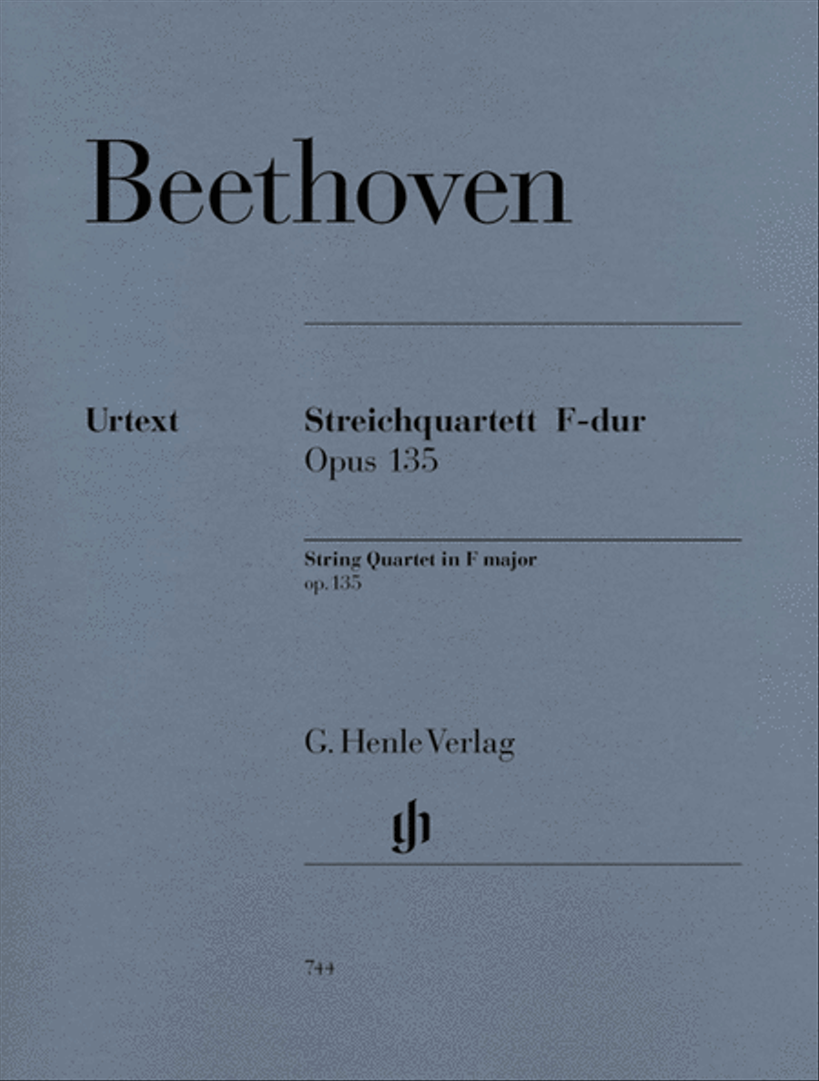 String Quartet F Major Op. 135 String Quartet scores gallery preview page 1
