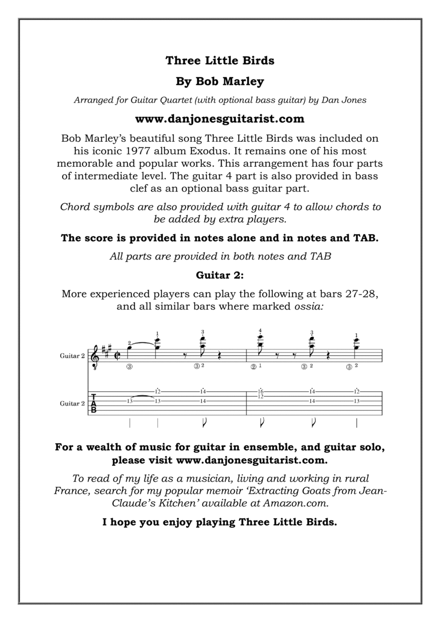 Three Little Birds Small Ensemble scores gallery preview page 1