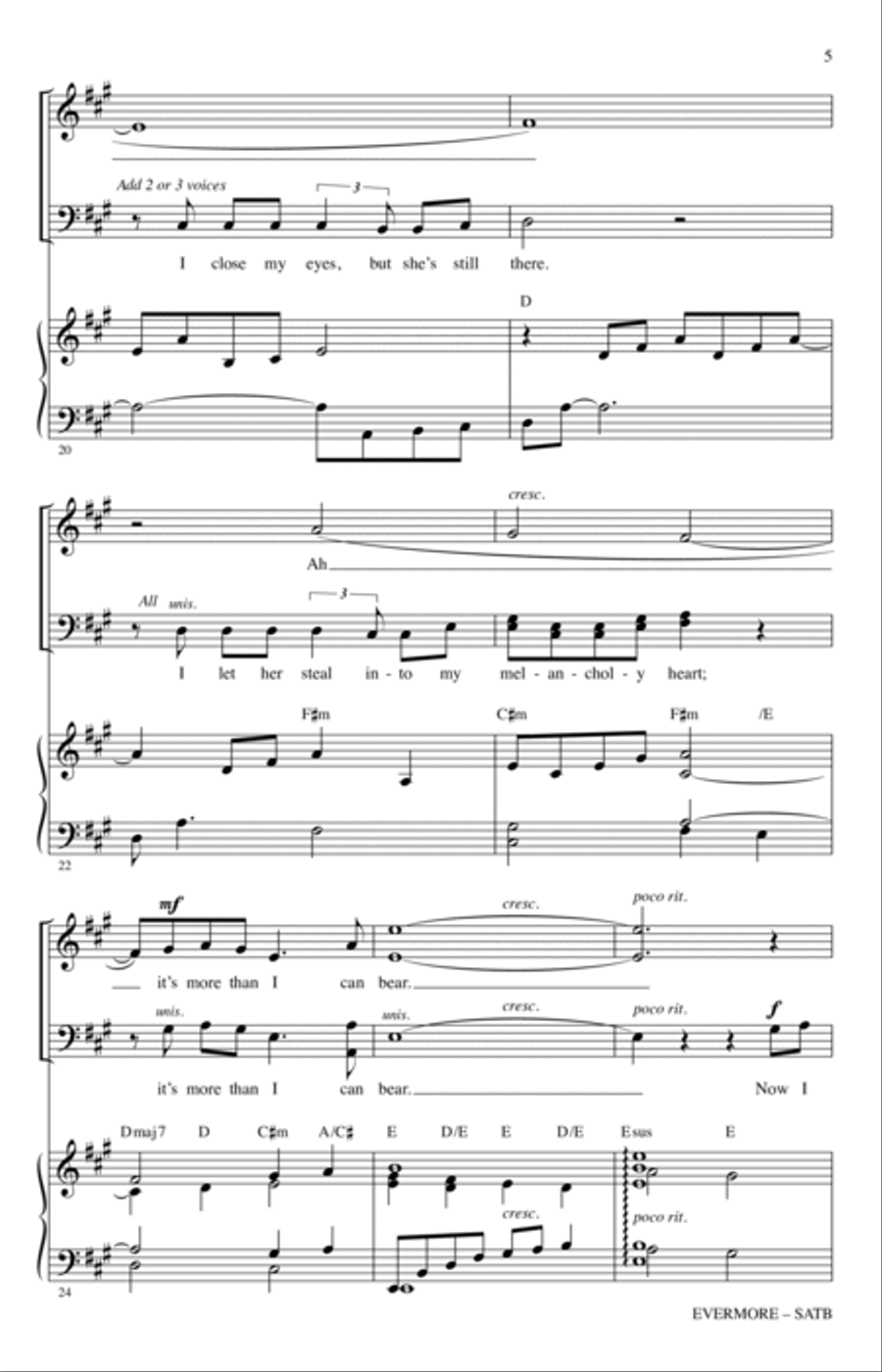 Evermore (from Beauty And The Beast) (arr. Ed Lojeski) 4-Part scores gallery preview page 4