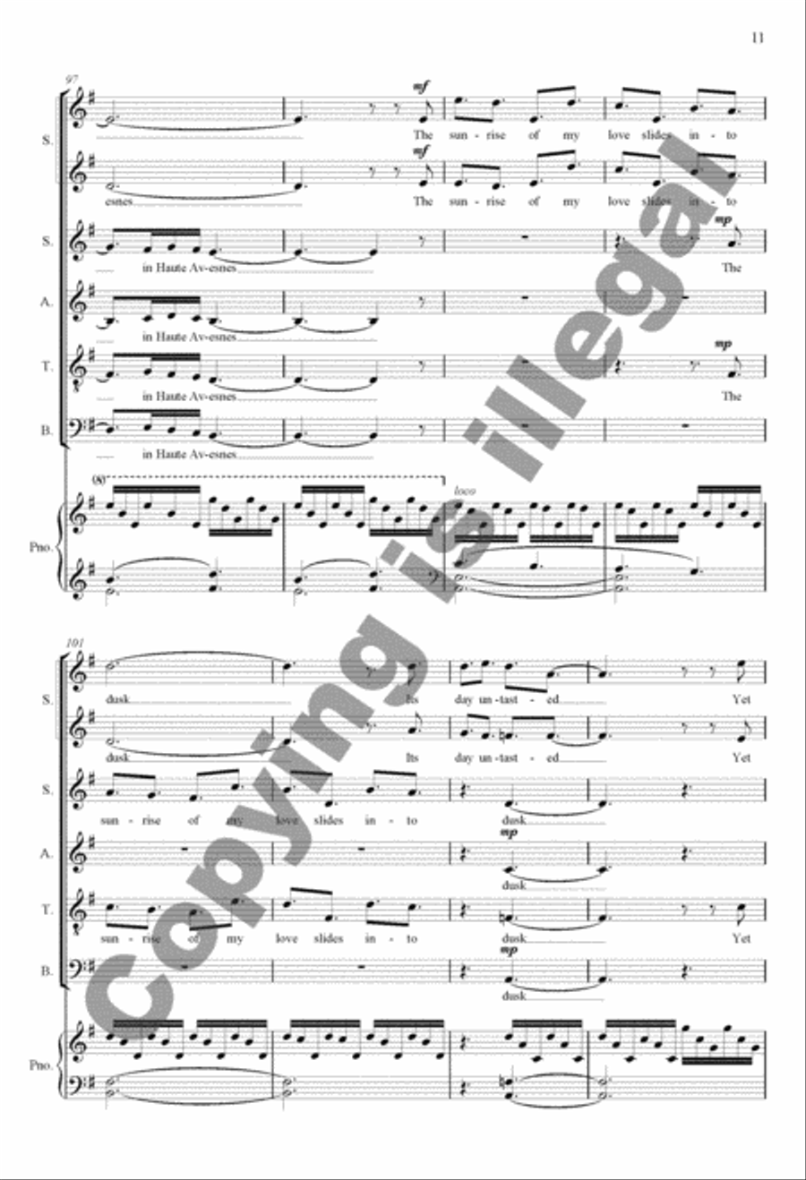 They Were Not Here They Were Not Here 4-Part scores gallery preview page 9
