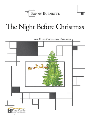 Book cover for The Night Before Christmas for Narrator and Flute Choir