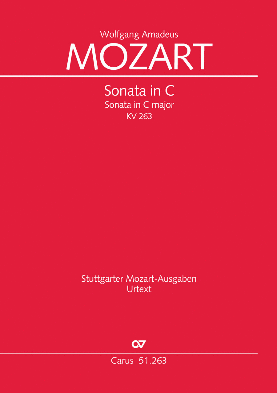 Sonata in C major Clarinet scores gallery preview page 1
