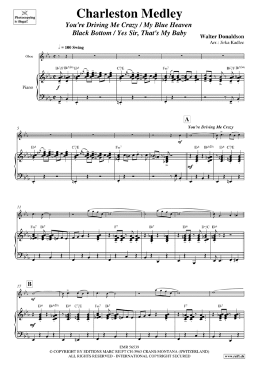 Charleston Medley Piano Accompaniment scores gallery preview page 4