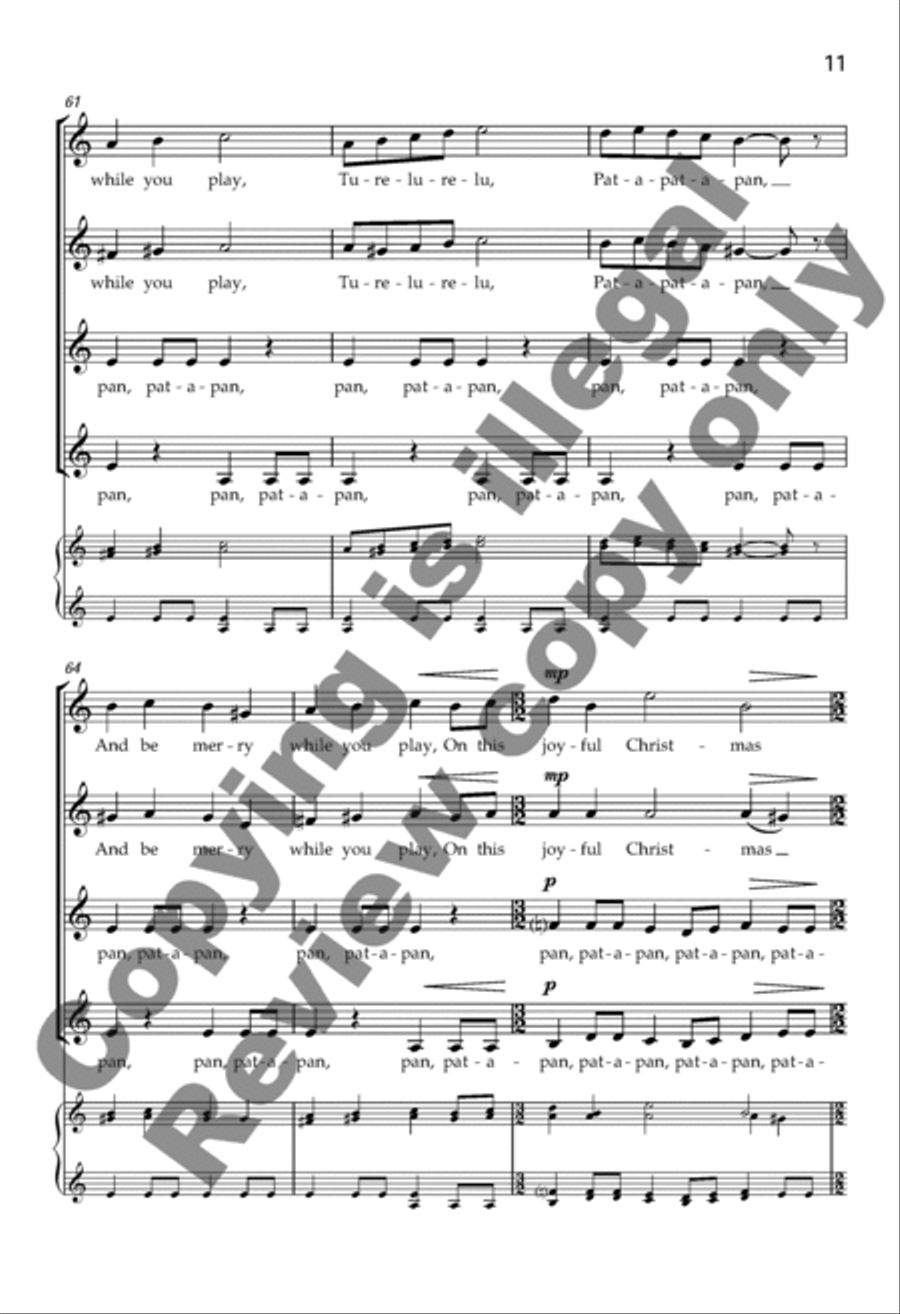 Pat-a-pan Pat-a-pan SSAA scores gallery preview page 24