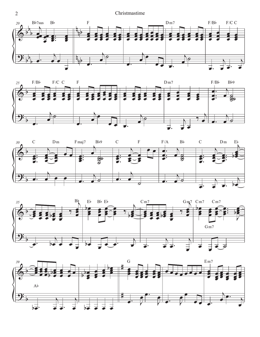 Christmastime Trumpet Solo scores gallery preview page 5