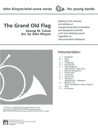 Book cover for The Grand Old Flag: Score