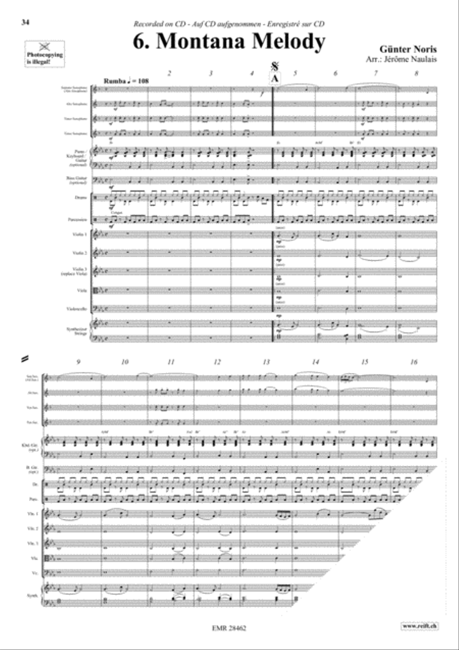Let's Dance Volume 3 Let's Dance Volume 3 Saxophone Ensemble scores gallery preview page 8