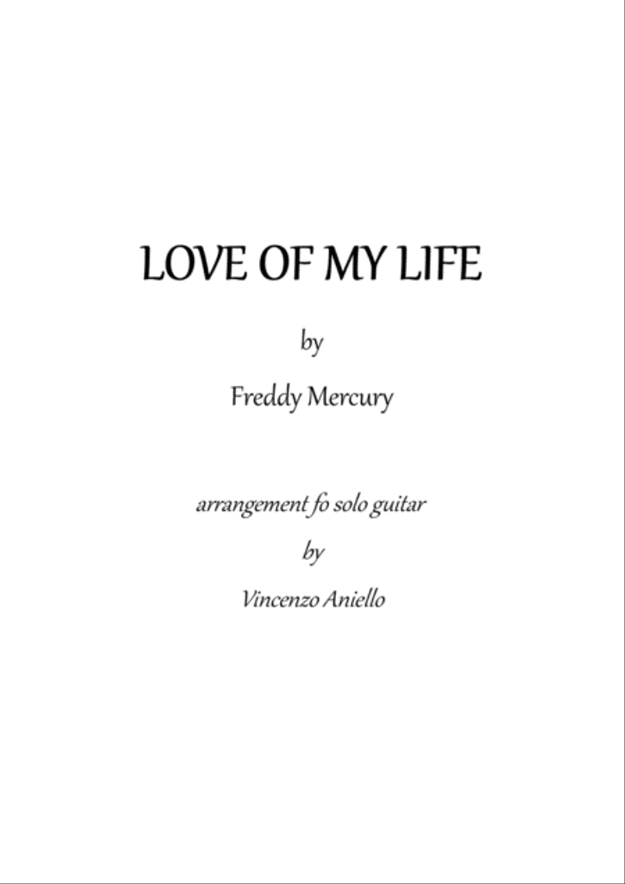 Love Of My Life Love Of My Life Guitar Tablature scores gallery preview page 1