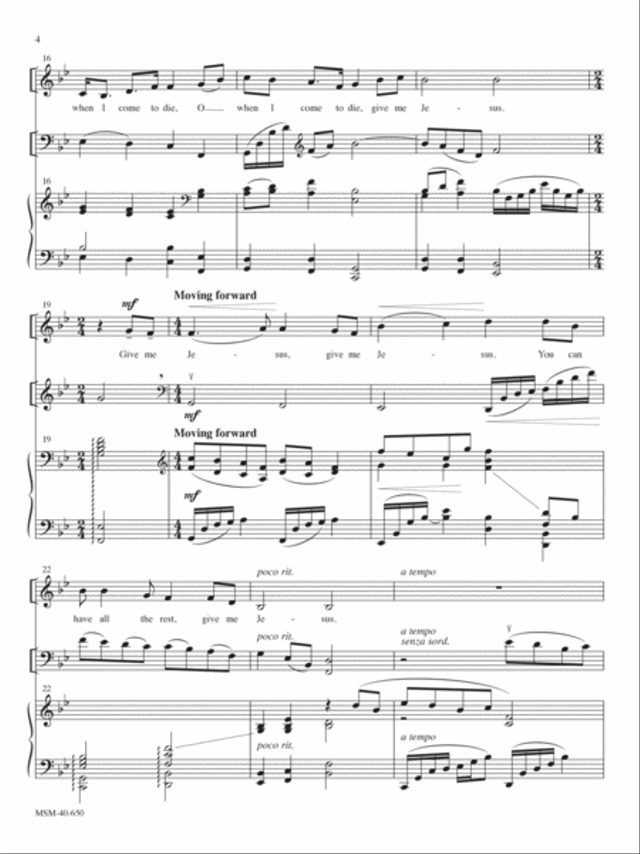 Give Me Jesus Voice Solo scores gallery preview page 3