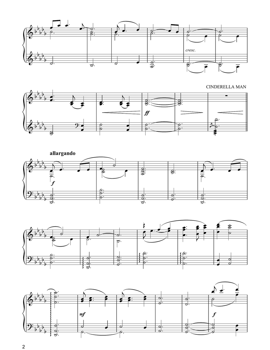 The Inside Out/Cinderella Man (theme from Cinderella Man) Piano Solo scores gallery preview page 2