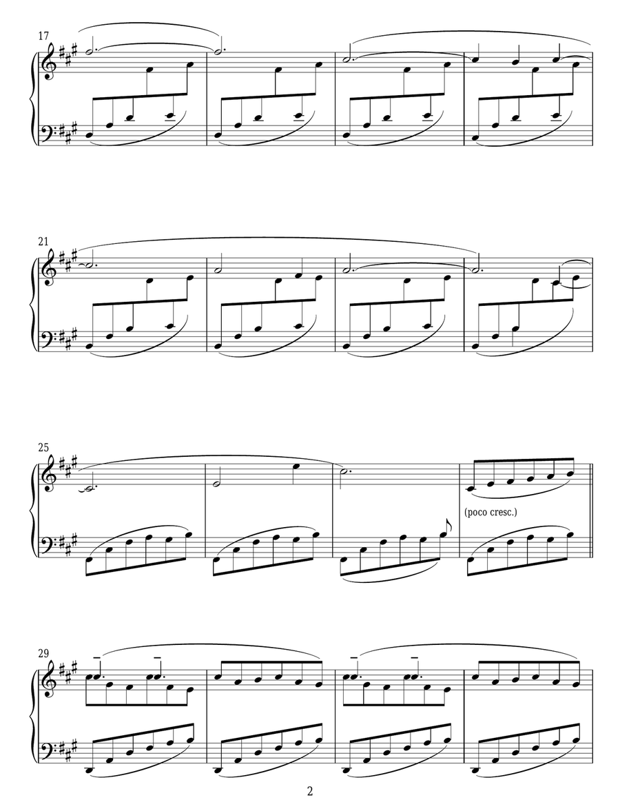 Cherry Blossoms Falling Upon A Winter Sky Piano Solo scores gallery preview page 2