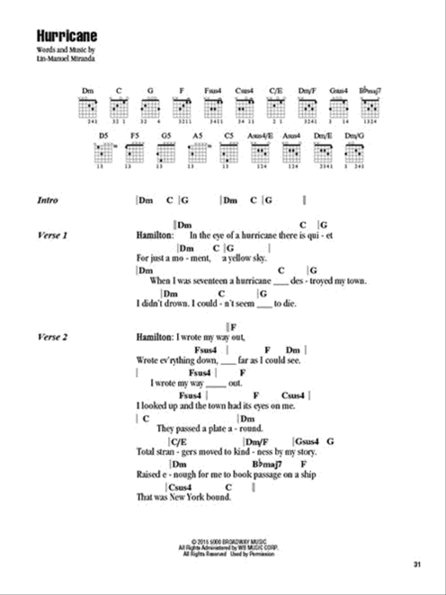 Hamilton Easy Guitar scores gallery preview page 6