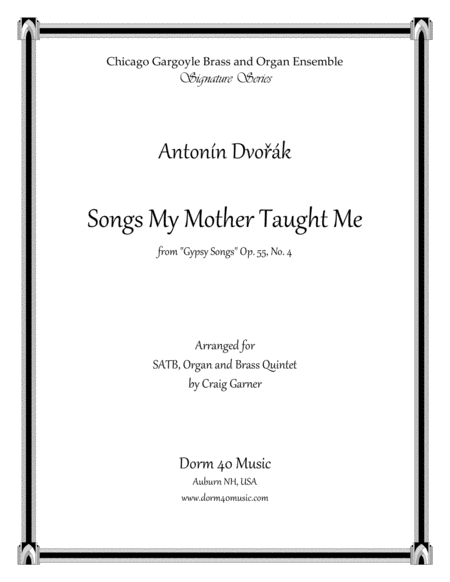 Songs My Mother Taught Me, from "Gypsy Songs" Op. 55, No. 4 image number null