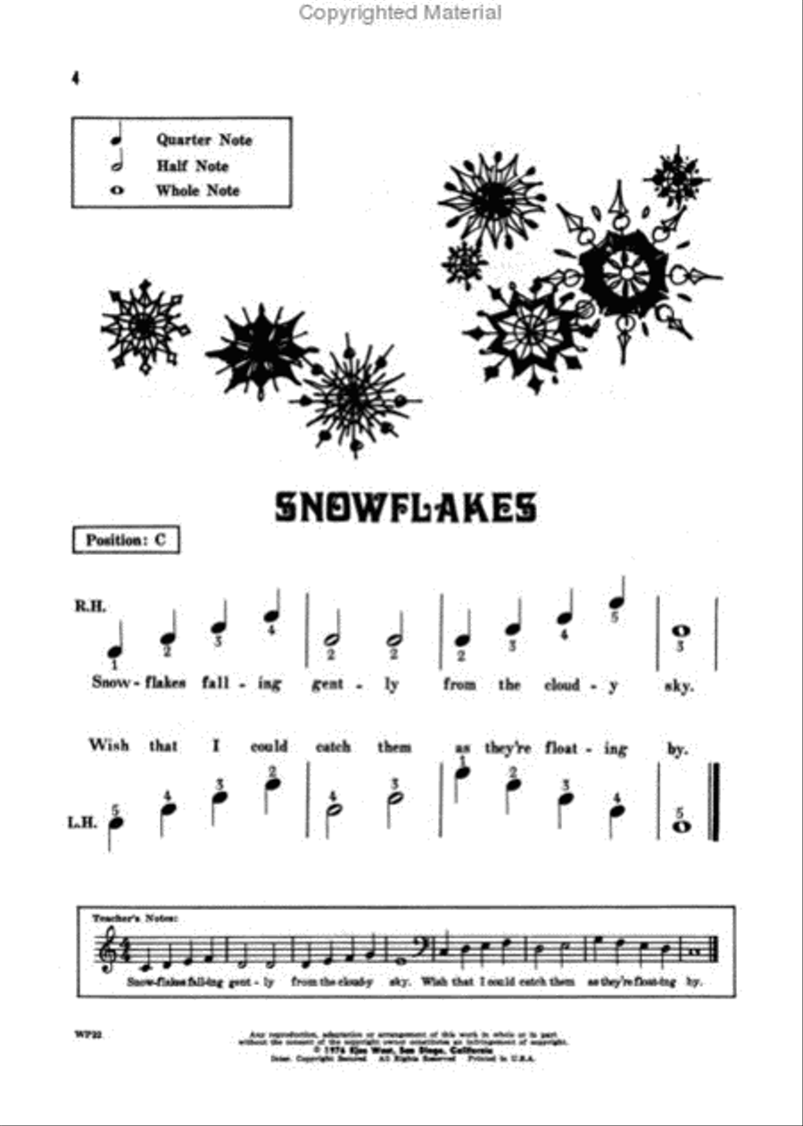 Piano Solos, Primer Level