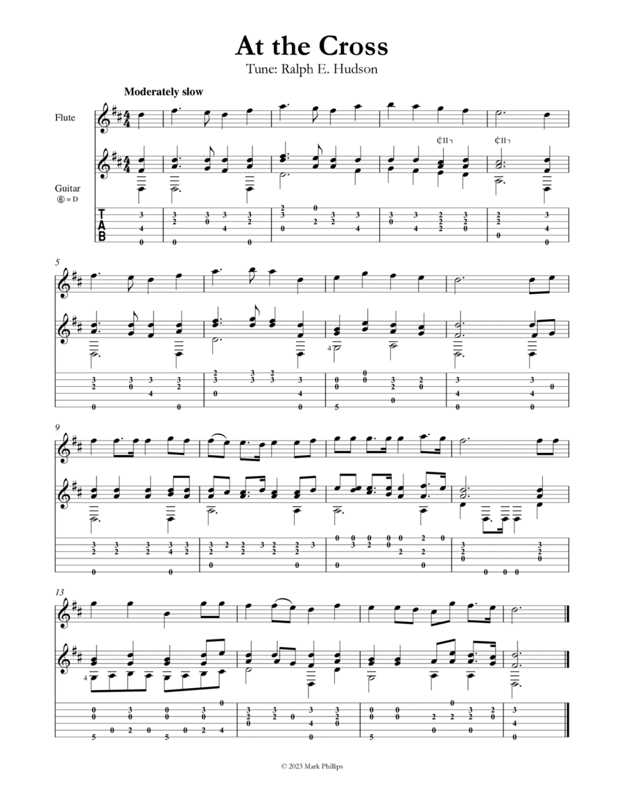 At the Cross At the Cross Flute scores gallery preview page 1