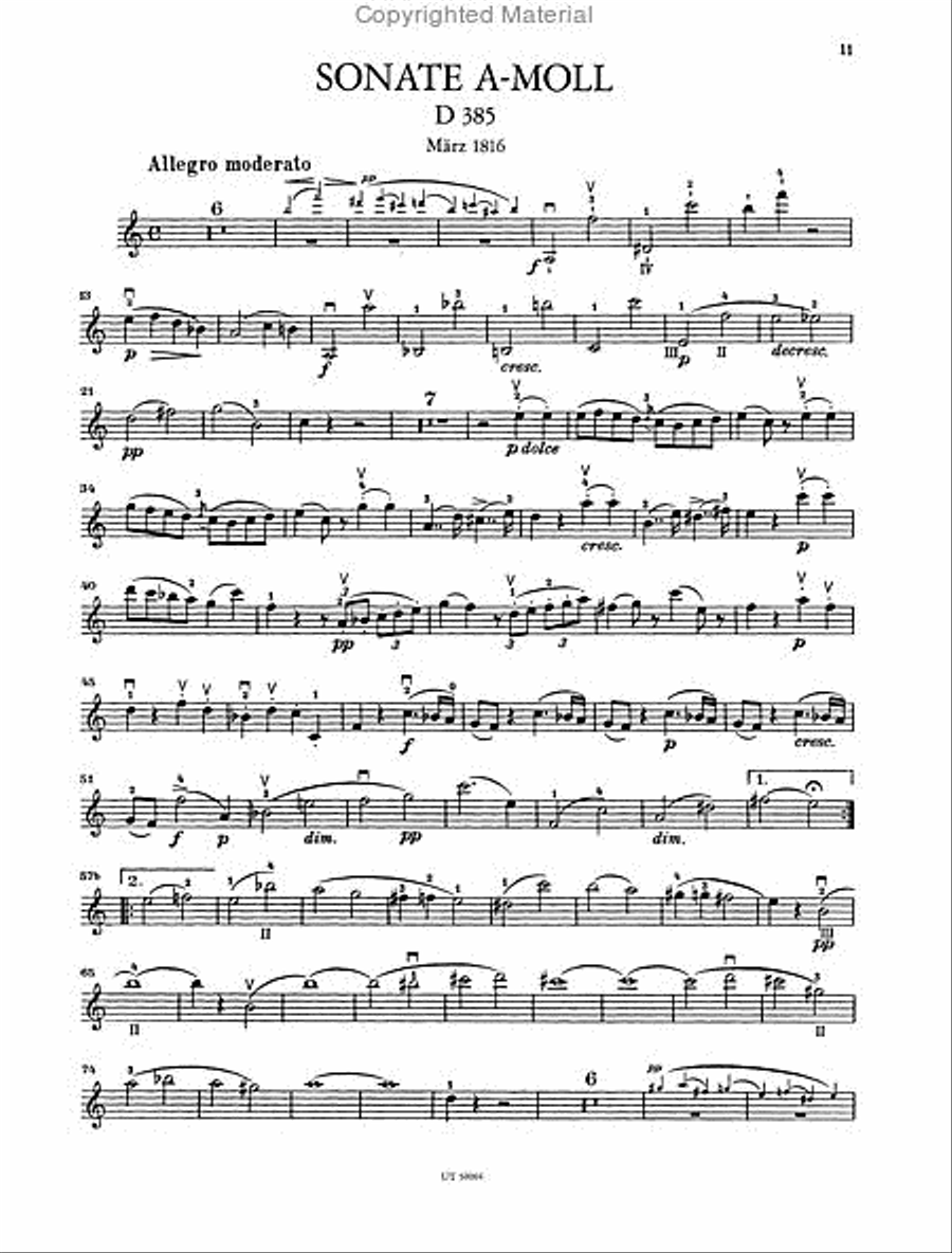 Sonatas for Piano and Violin Chamber Music scores gallery preview page 6