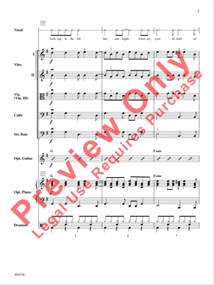 Monster Mash String Orchestra scores gallery preview page 4