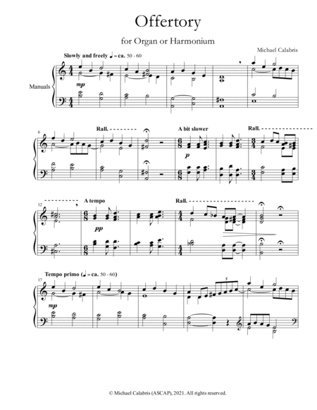 Offertory (for Organ or Harmonium)