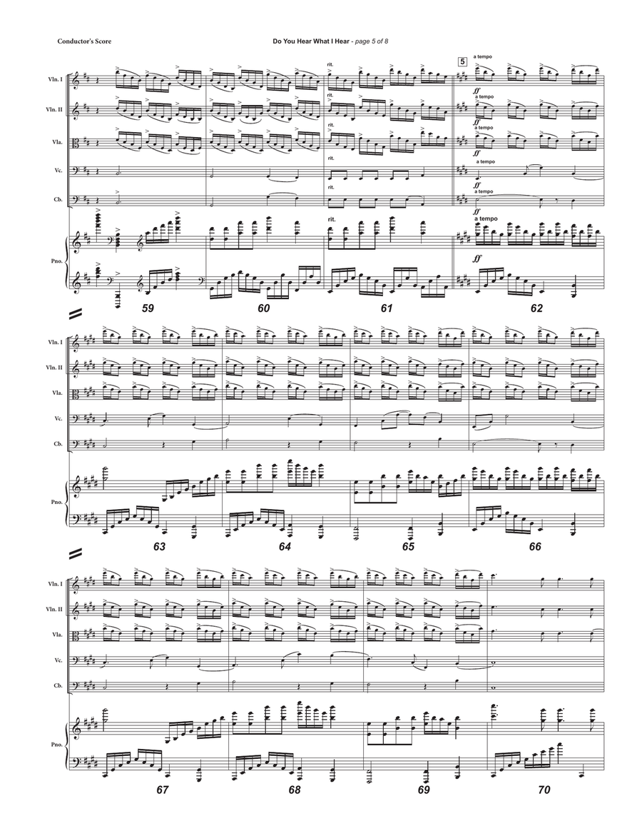 Do You Hear What I Hear Small Ensemble scores gallery preview page 5