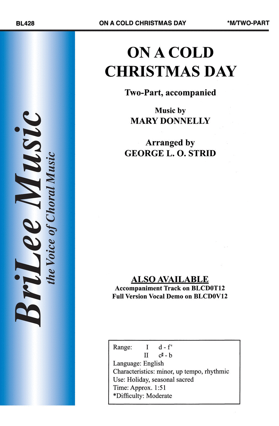 On A Cold Christmas Day 2-Part scores gallery preview page 1