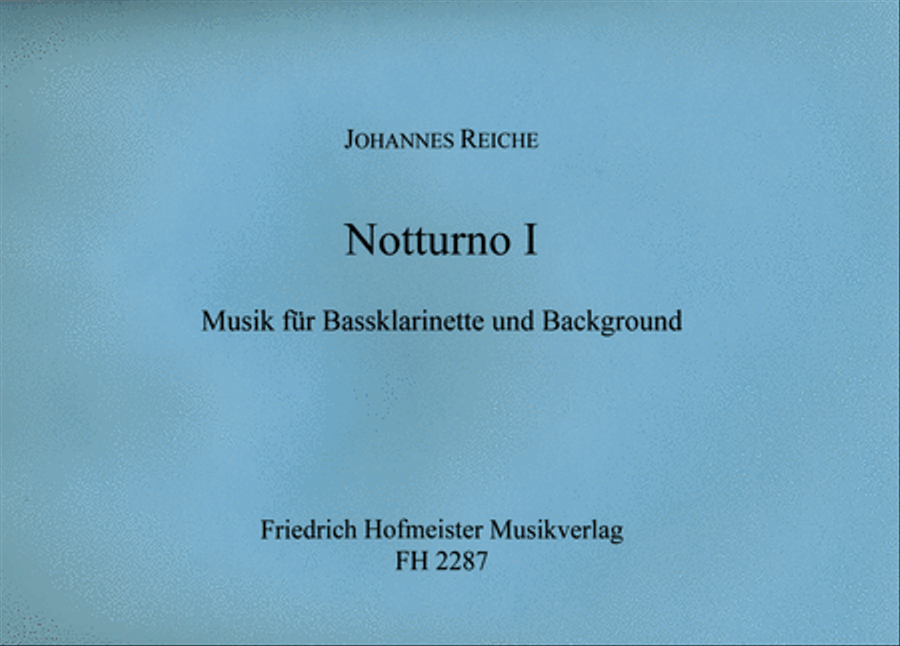 Notturno I Notturno I Bass Clarinet scores gallery preview page 1