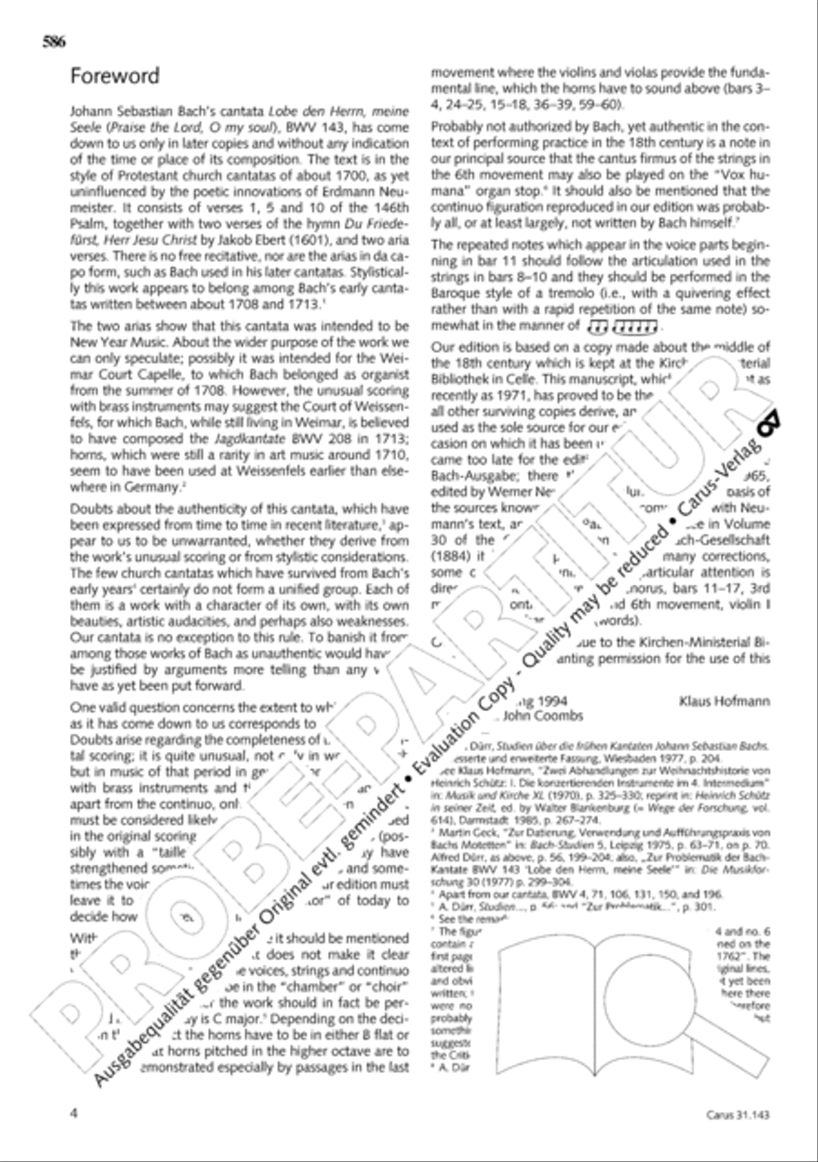 The Complete Sacred Vocal Works (Das geistliche Vokalwerk) Voice scores gallery preview page 587