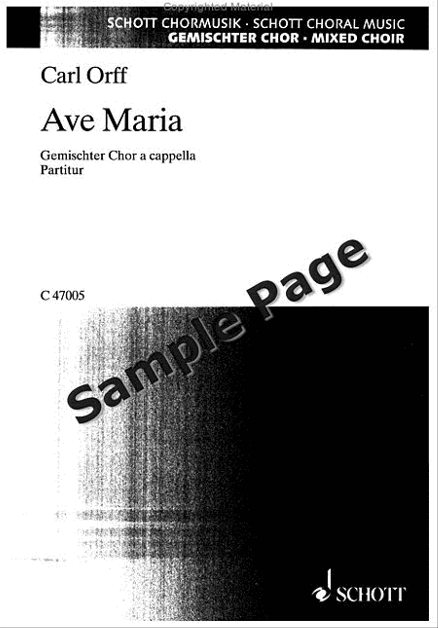 Ave Maria Ave Maria 4-Part scores gallery preview page 2