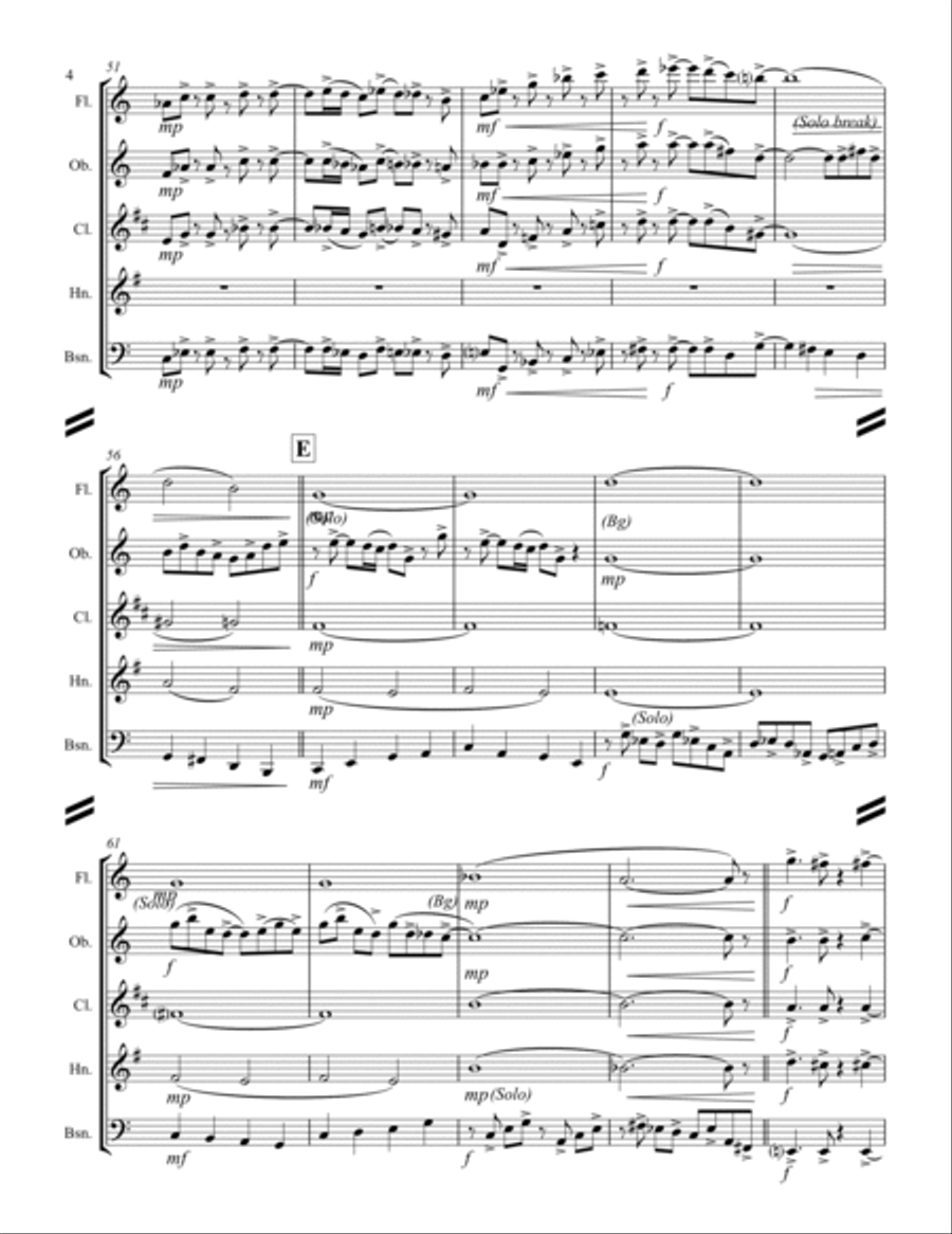 Witchcraft Woodwind Quintet scores gallery preview page 5