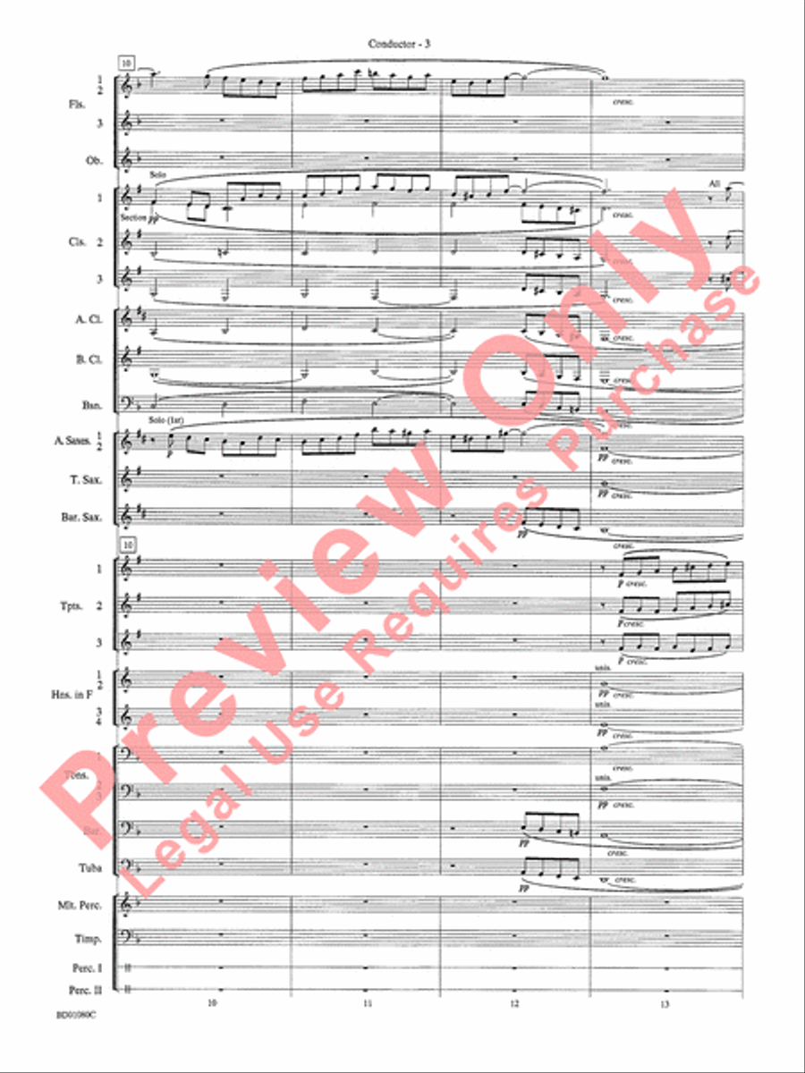 O Holy Night Concert Band scores gallery preview page 5