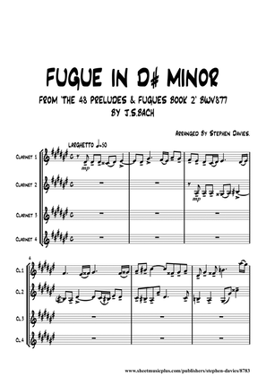 'Fugue In D# Minor' J.S.Bach BWV 877