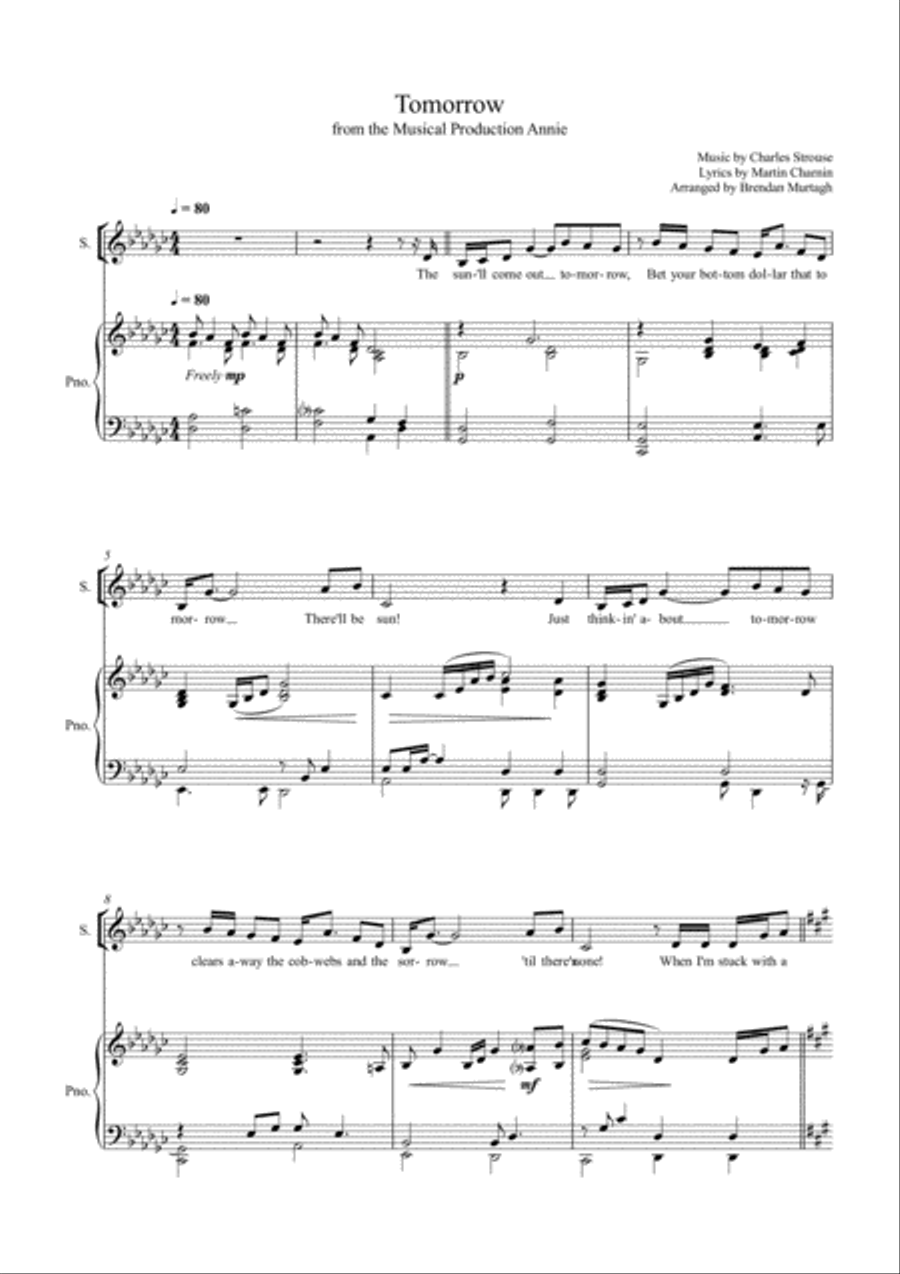 Tomorrow 4-Part scores gallery preview page 1