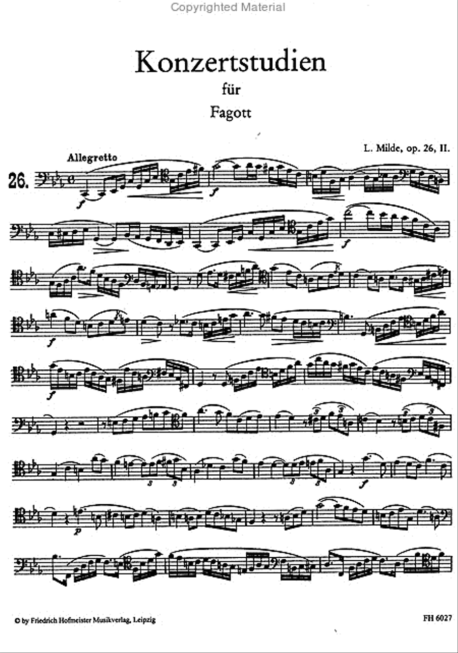 50 Konzertstudien, op. 26, Heft 2